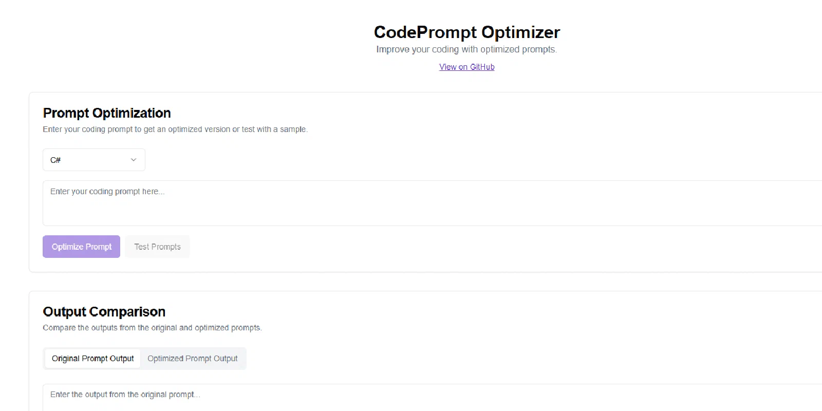 CodePrompt Optimizer