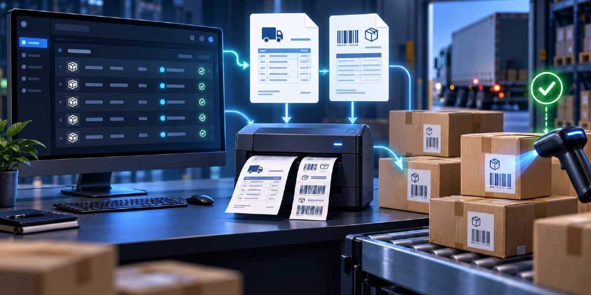 Delivery Print - Delivery Note and Material Label System